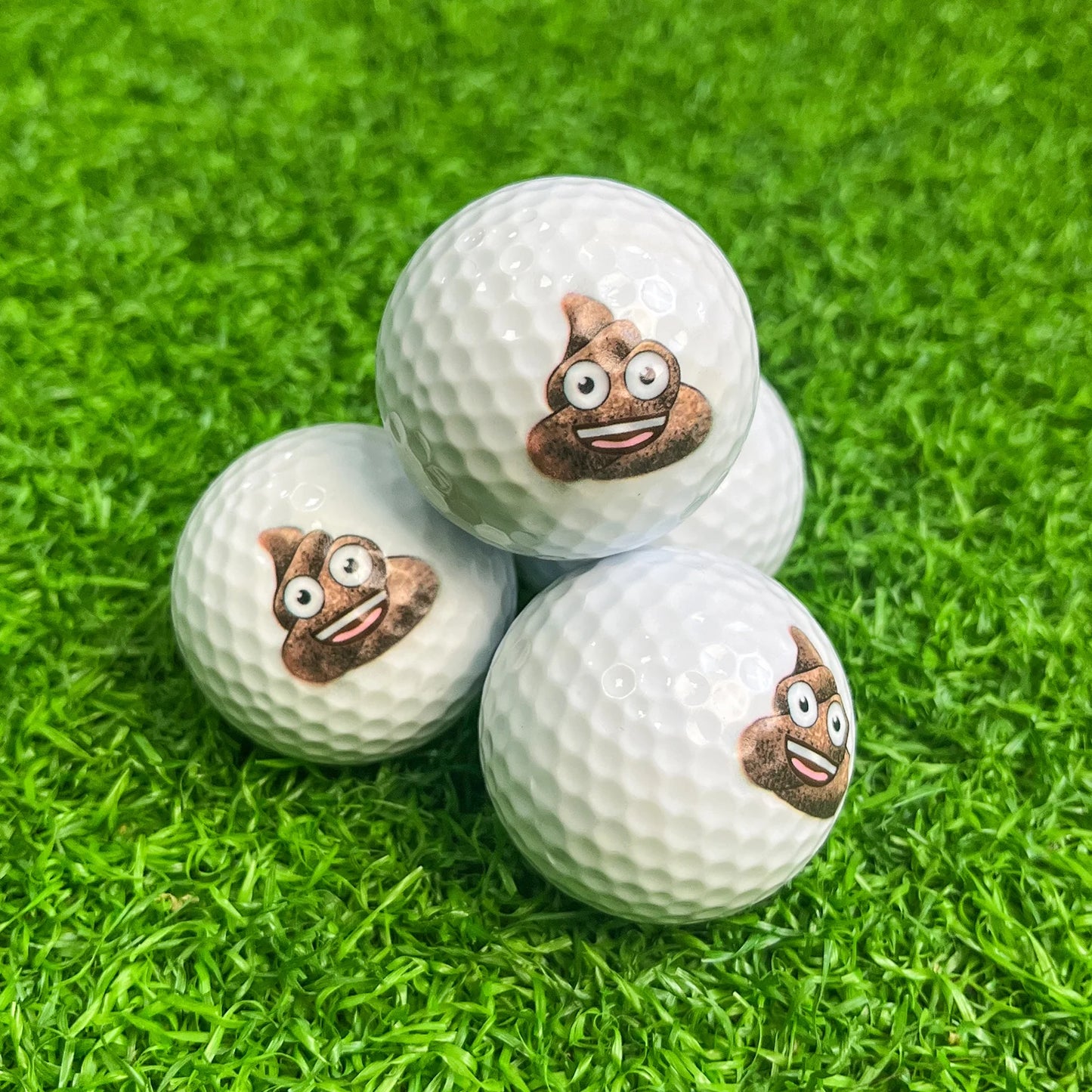 Poop Emoji Golf Balls